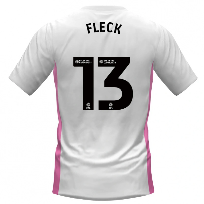 Danxen Criança Camisola John Fleck #13 Branco Vermelho Alternativa 2025/26 Camisa Brasil