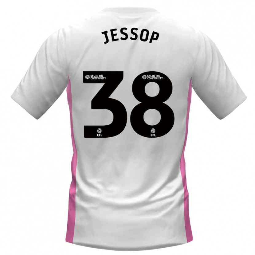 Danxen Criança Camisola Liam Jessop #38 Branco Vermelho Alternativa 2025/26 Camisa Brasil