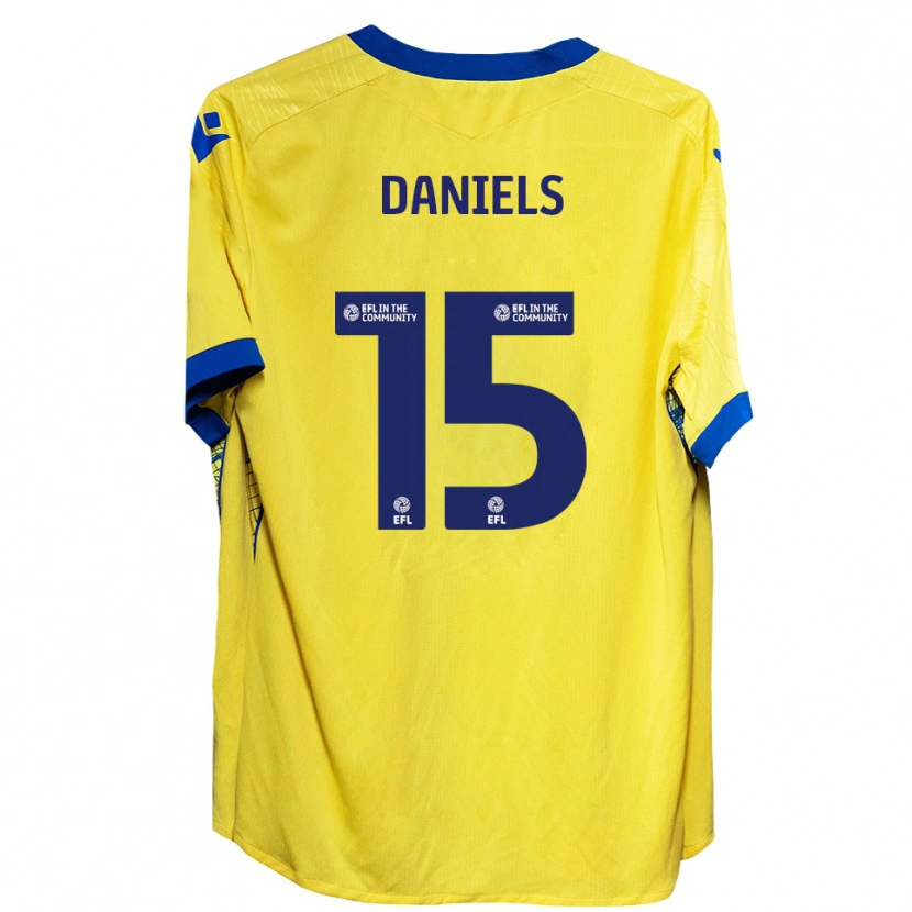 Danxen Criança Camisola Learna Daniels #15 Amarelo Azul Alternativa 2025/26 Camisa Brasil