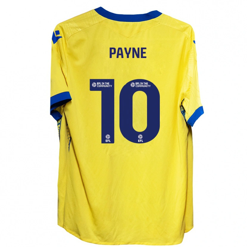 Danxen Criança Camisola Jack Payne #10 Amarelo Azul Alternativa 2025/26 Camisa Brasil