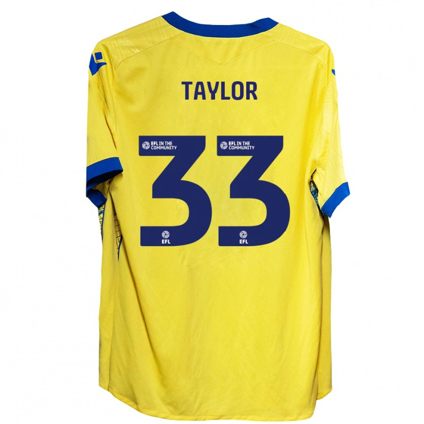 Danxen Criança Camisola Lyle Taylor #33 Amarelo Azul Alternativa 2025/26 Camisa Brasil