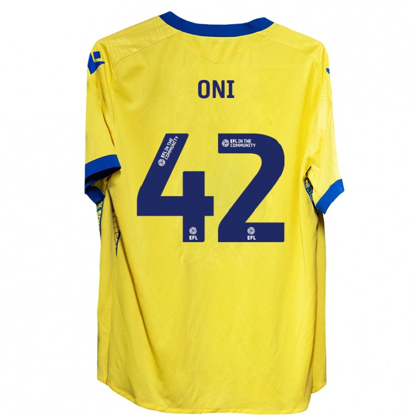 Danxen Criança Camisola Milton Oni #42 Amarelo Azul Alternativa 2025/26 Camisa Brasil