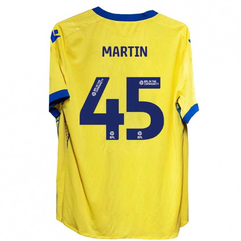 Danxen Criança Camisola Kai Martin #45 Amarelo Azul Alternativa 2025/26 Camisa Brasil