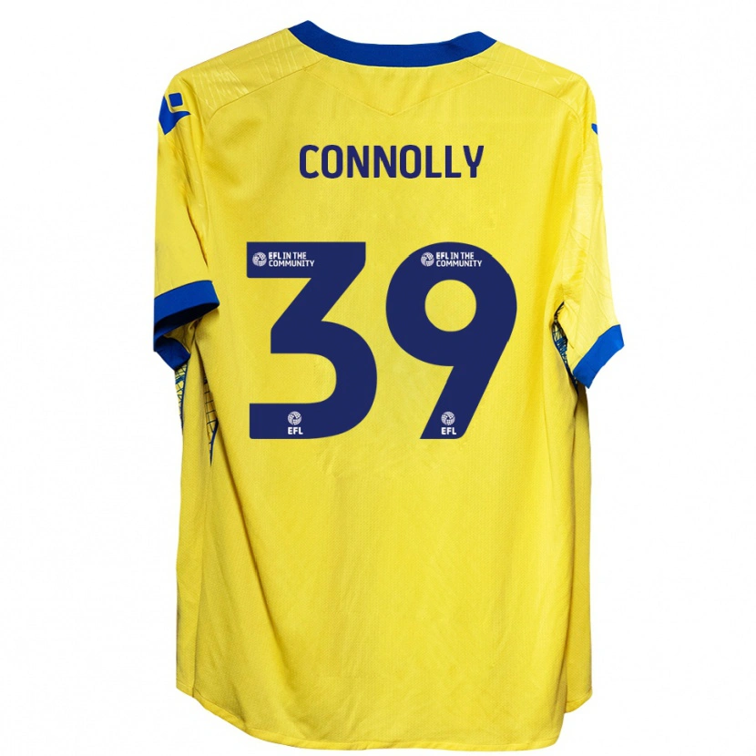 Danxen Criança Camisola Kien Connolly #39 Amarelo Azul Alternativa 2025/26 Camisa Brasil