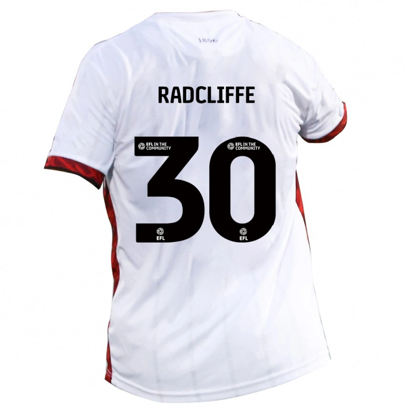 Danxen Criança Camisola Ben Radcliffe #30 Branco Vermelho Preto Alternativa 2025/26 Camisa Brasil