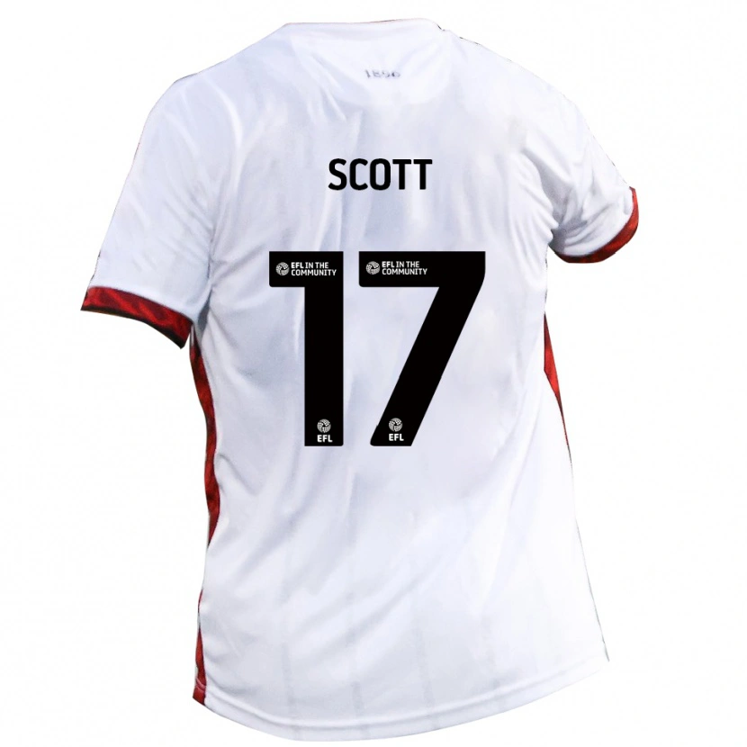 Danxen Criança Camisola Kyle Scott #17 Branco Vermelho Preto Alternativa 2025/26 Camisa Brasil