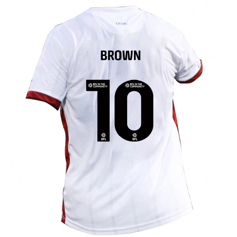 Danxen Criança Camisola Reece Brown #10 Branco Vermelho Preto Alternativa 2025/26 Camisa Brasil