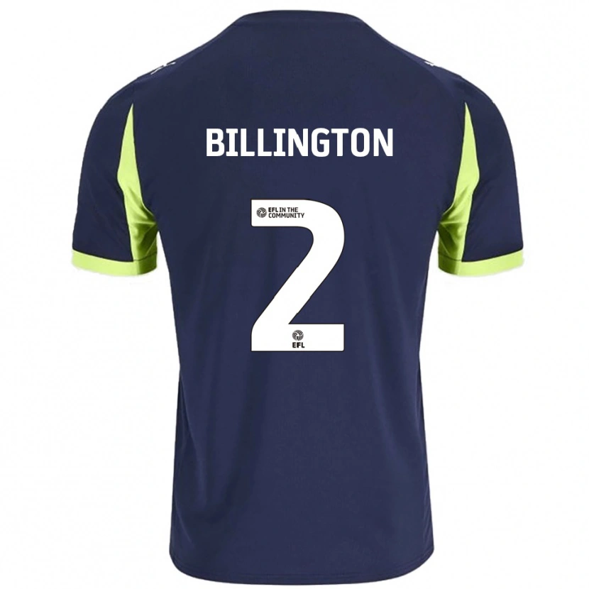 Danxen Criança Camisola Lewis Billington #2 Azul Marinho Verde Fluorescente Alternativa 2025/26 Camisa Brasil