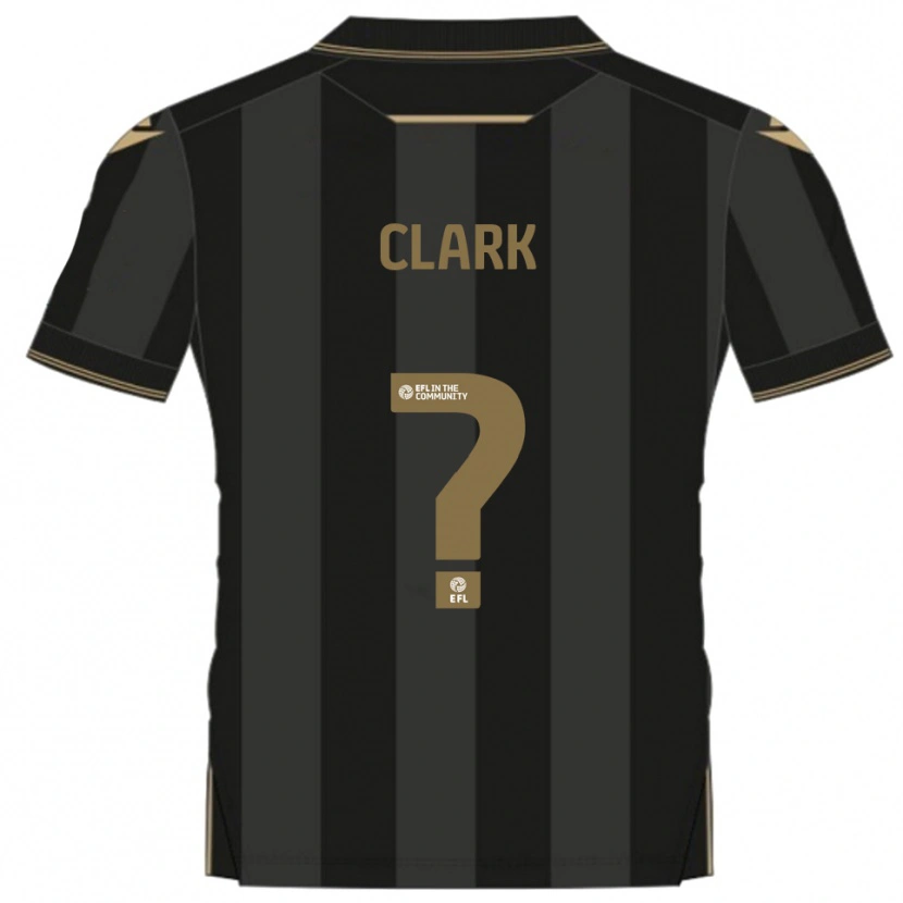 Danxen Criança Camisola Ben Clark #0 Preto Dourado Alternativa 2025/26 Camisa Brasil