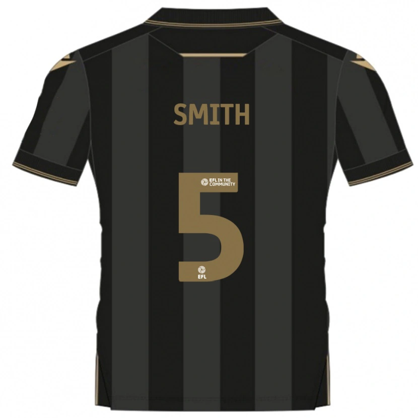 Danxen Criança Camisola Andy Smith #5 Preto Dourado Alternativa 2025/26 Camisa Brasil
