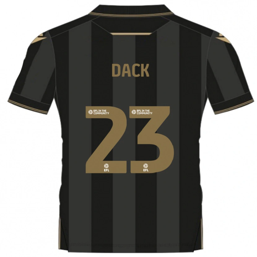Danxen Criança Camisola Bradley Dack #23 Preto Dourado Alternativa 2025/26 Camisa Brasil