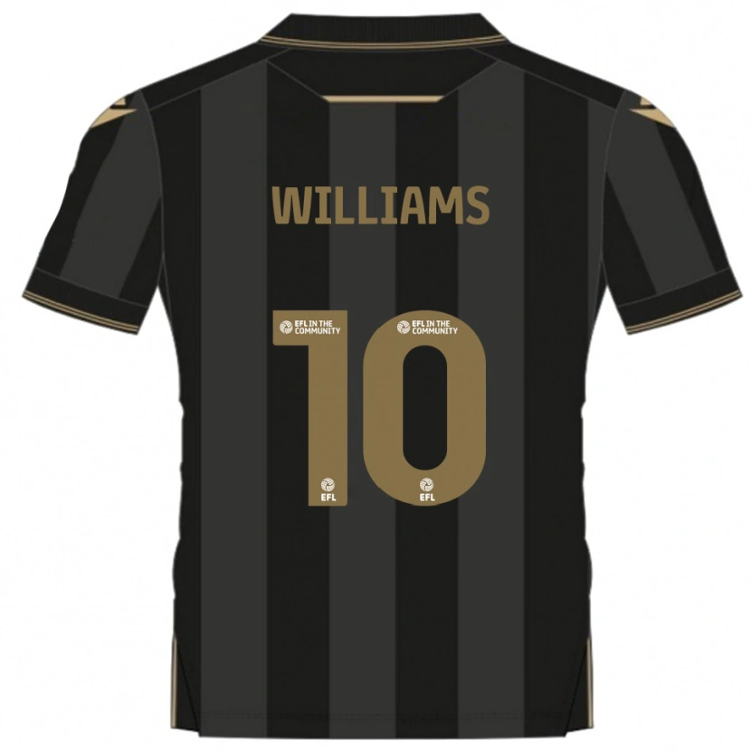 Danxen Criança Camisola Jonny Williams #10 Preto Dourado Alternativa 2025/26 Camisa Brasil
