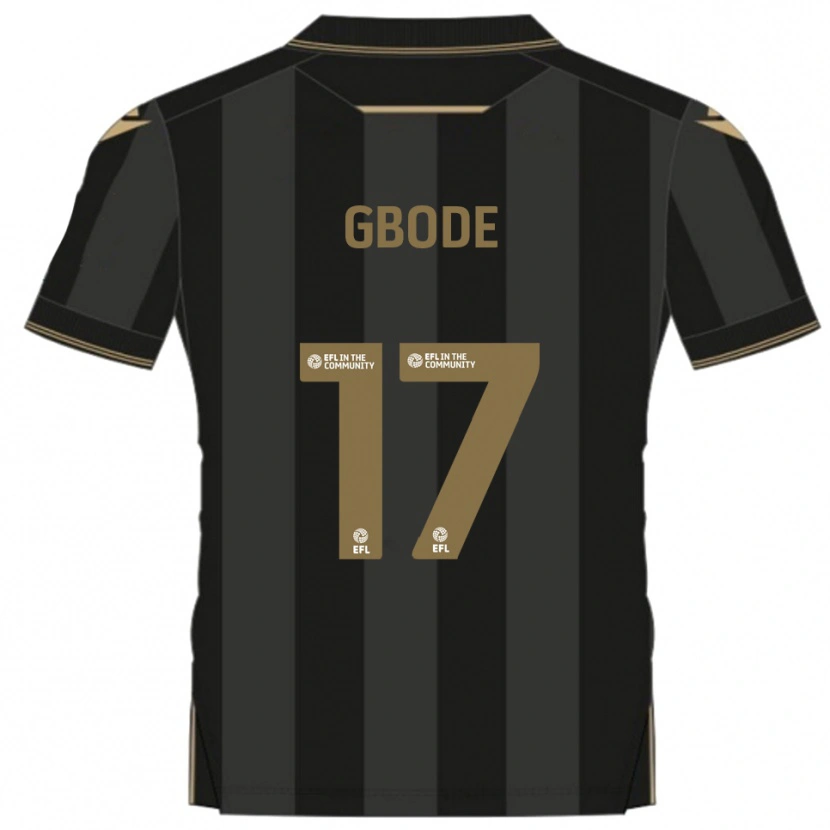 Danxen Criança Camisola Joseph Gbode #17 Preto Dourado Alternativa 2025/26 Camisa Brasil
