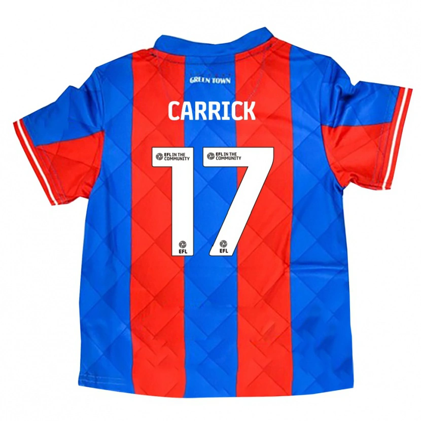 Danxen Criança Camisola Charlie Carrick #17 Azul Vermelho Branco Alternativa 2025/26 Camisa Brasil