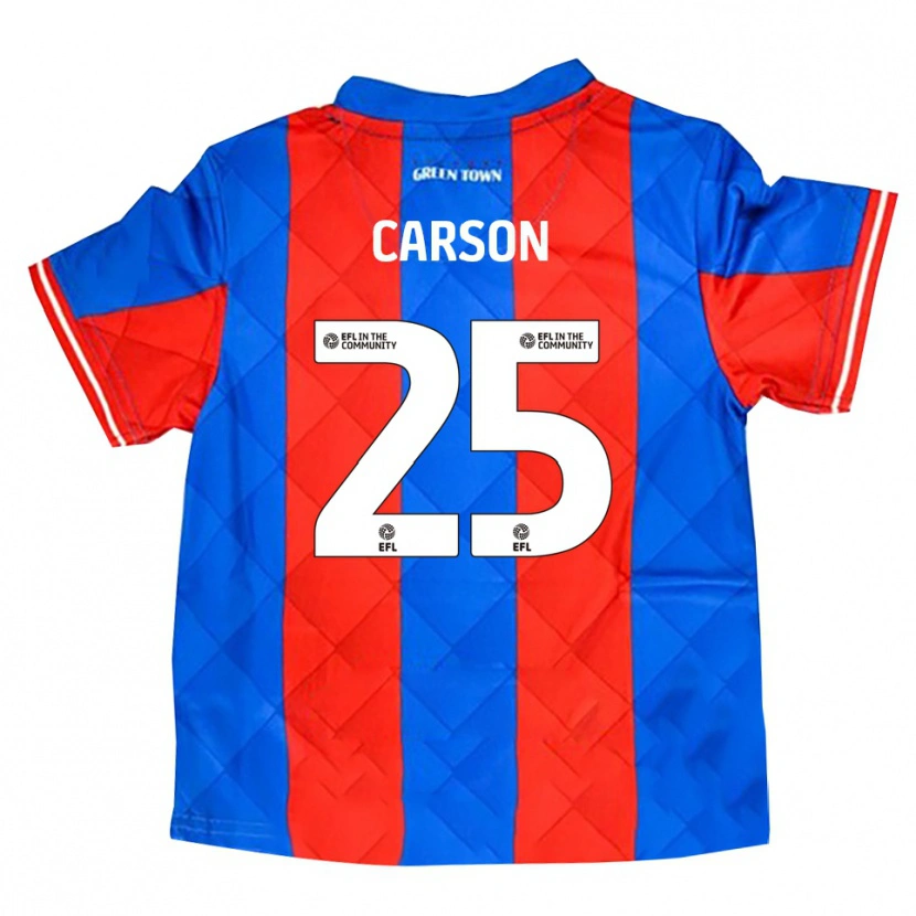 Danxen Criança Camisola Matty Carson #25 Azul Vermelho Branco Alternativa 2025/26 Camisa Brasil