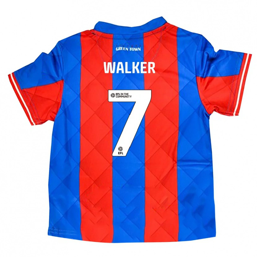 Danxen Criança Camisola Jamie Walker #7 Azul Vermelho Branco Alternativa 2025/26 Camisa Brasil