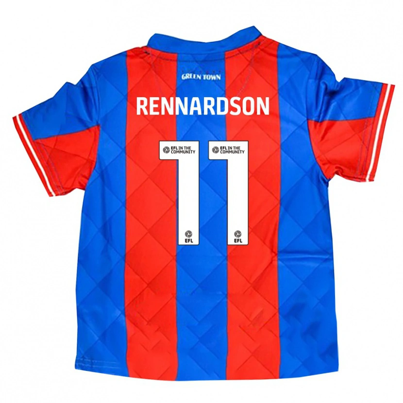 Danxen Criança Camisola Tom Rennardson #11 Azul Vermelho Branco Alternativa 2025/26 Camisa Brasil