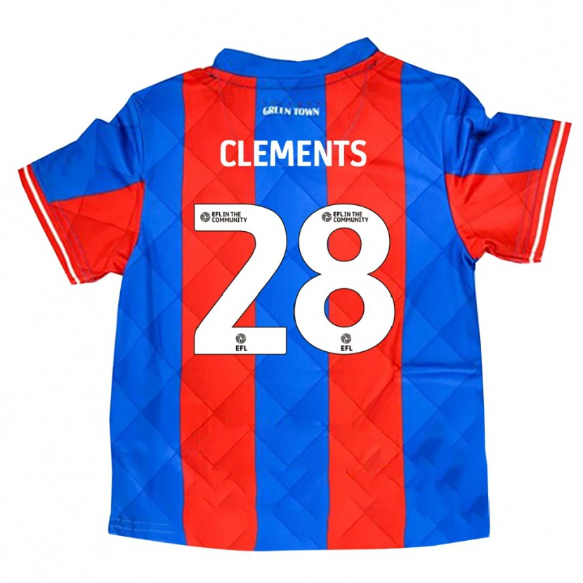 Danxen Criança Camisola Charlie Clements #28 Azul Vermelho Branco Alternativa 2025/26 Camisa Brasil