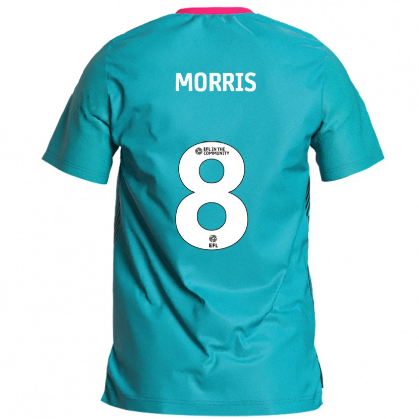 Danxen Criança Camisola Bryn Morris #8 Azul Celeste Rosa Alternativa 2025/26 Camisa Brasil