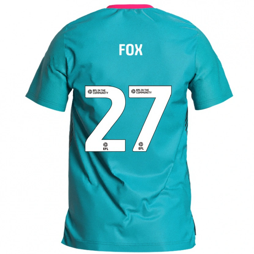 Danxen Criança Camisola Ben Fox #27 Azul Celeste Rosa Alternativa 2025/26 Camisa Brasil