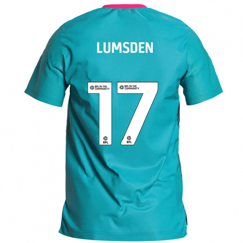 Danxen Criança Camisola Alfie Lumsden #17 Azul Celeste Rosa Alternativa 2025/26 Camisa Brasil