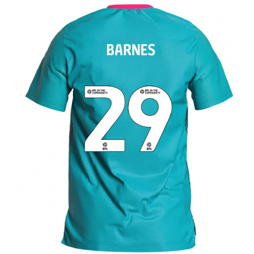 Danxen Criança Camisola Lucas Barnes #29 Azul Celeste Rosa Alternativa 2025/26 Camisa Brasil