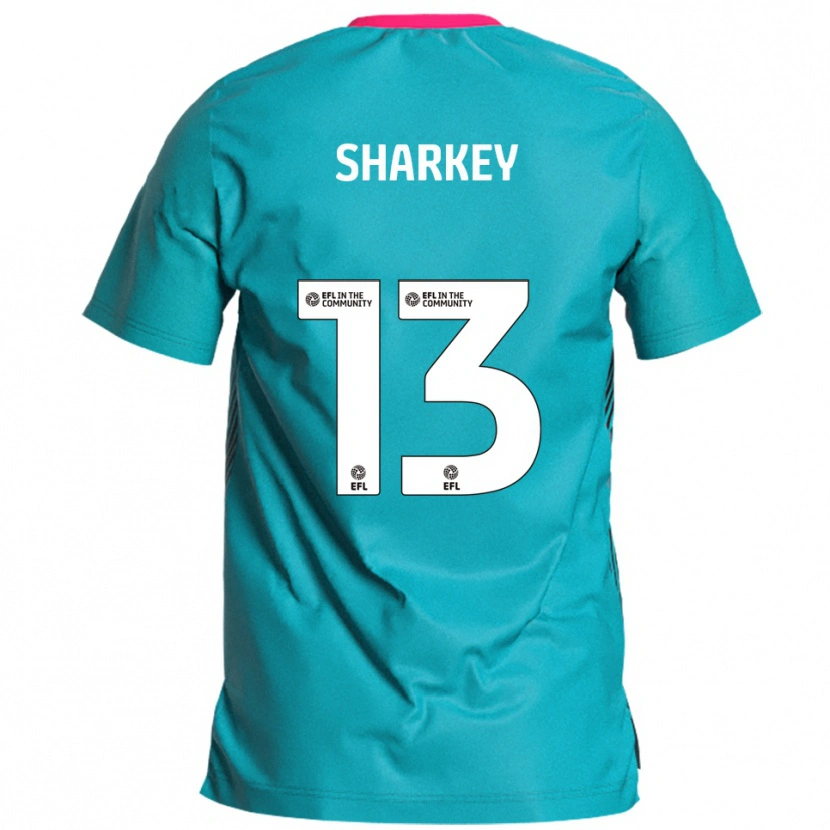 Danxen Criança Camisola Toby Sharkey #13 Azul Celeste Rosa Alternativa 2025/26 Camisa Brasil
