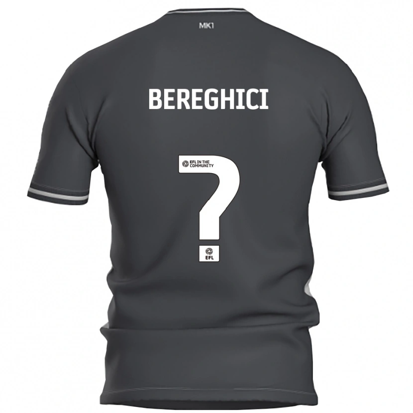 Danxen Criança Camisola Artiom Bereghici #0 Cinza Prata Alternativa 2025/26 Camisa Brasil