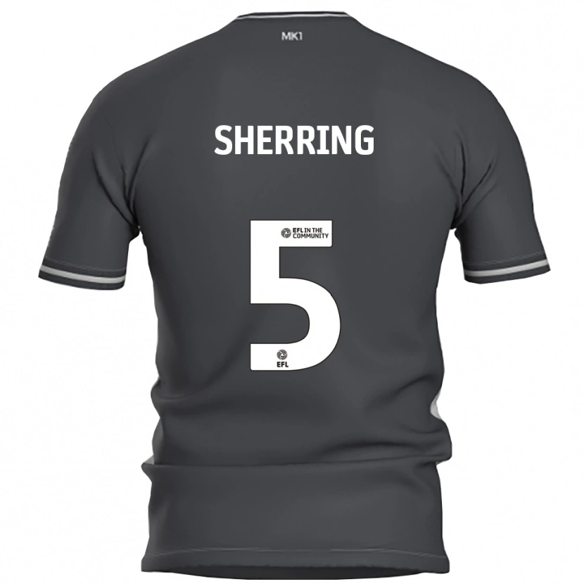 Danxen Criança Camisola Sam Sherring #5 Cinza Prata Alternativa 2025/26 Camisa Brasil