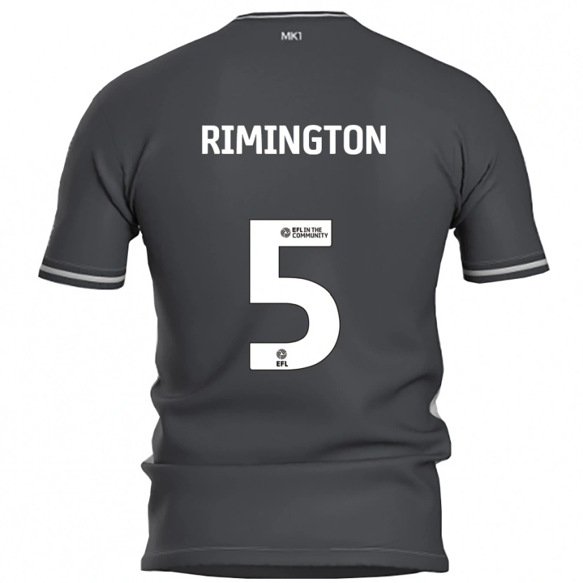 Danxen Criança Camisola Isabelle Rimington #5 Cinza Prata Alternativa 2025/26 Camisa Brasil
