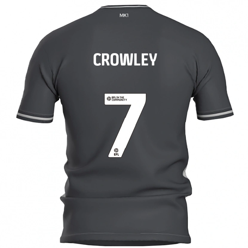 Danxen Criança Camisola Dan Crowley #7 Cinza Prata Alternativa 2025/26 Camisa Brasil