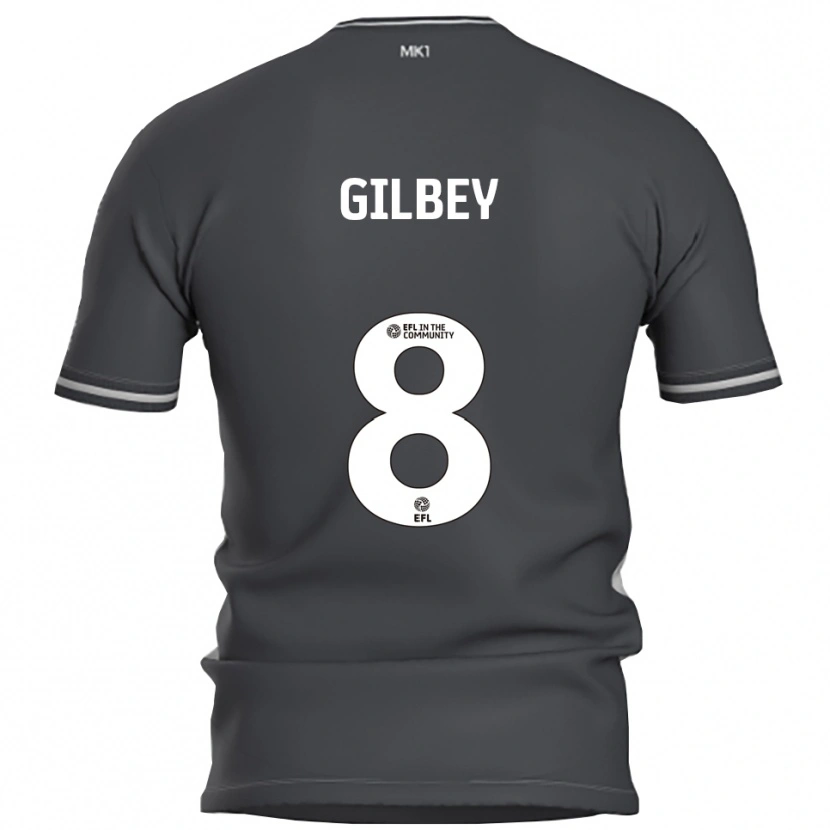 Danxen Criança Camisola Alex Gilbey #8 Cinza Prata Alternativa 2025/26 Camisa Brasil