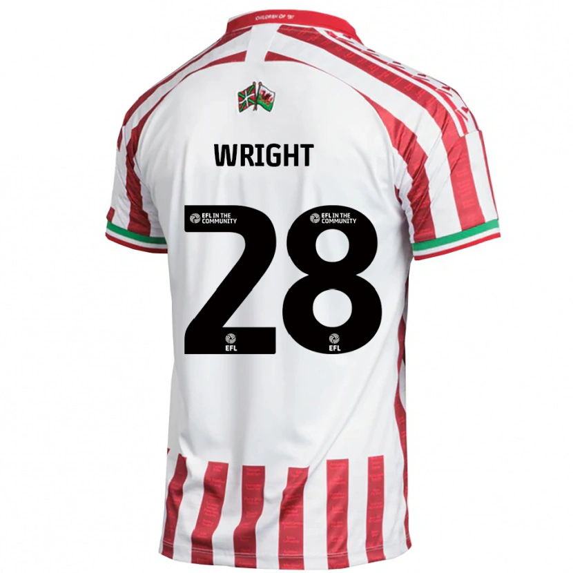 Danxen Criança Camisola Jordan Wright #28 Vermelho Branco Alternativa 2025/26 Camisa Brasil