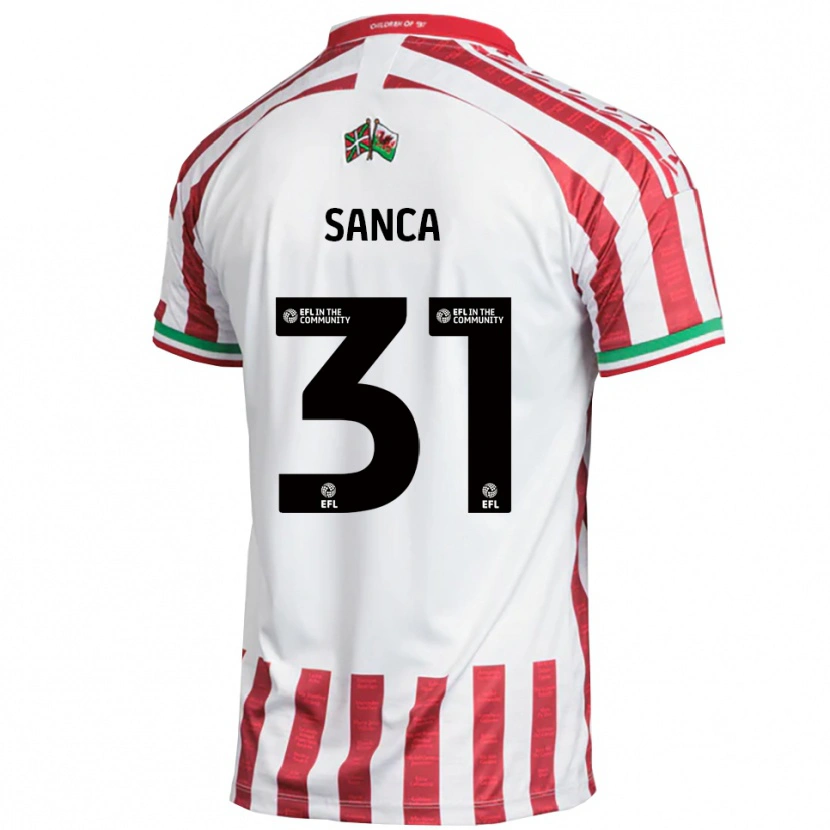 Danxen Criança Camisola Nelson Sanca #31 Vermelho Branco Alternativa 2025/26 Camisa Brasil