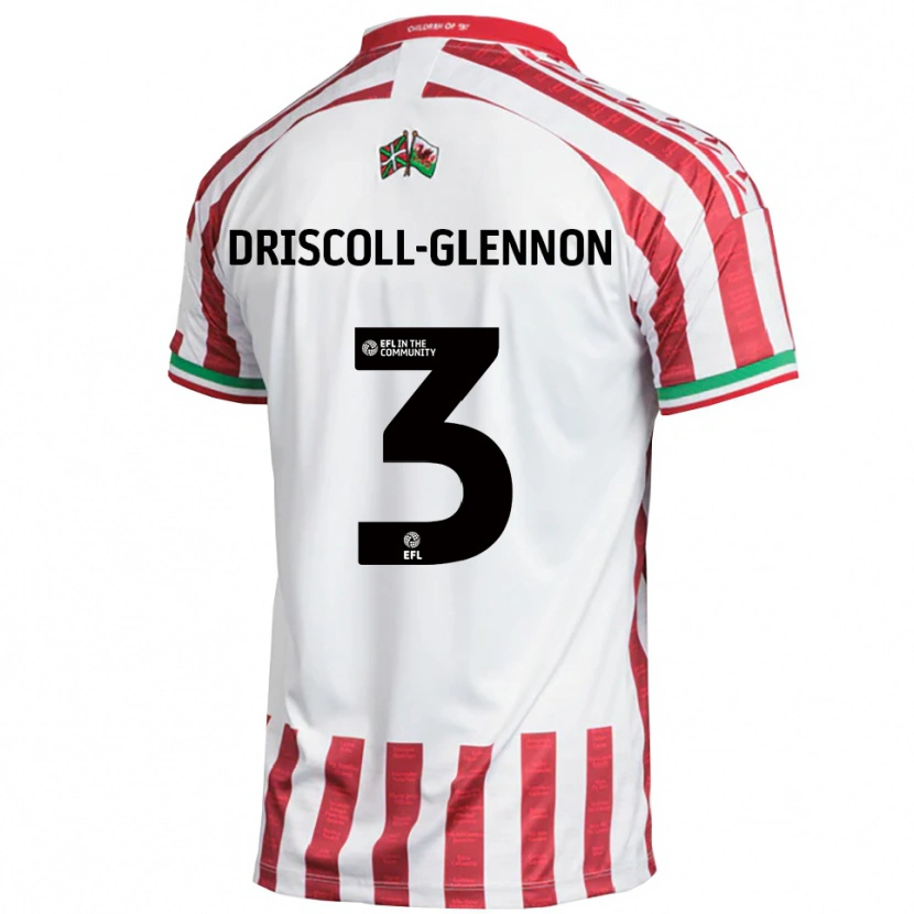 Danxen Criança Camisola Anthony Driscoll-Glennon #3 Vermelho Branco Alternativa 2025/26 Camisa Brasil