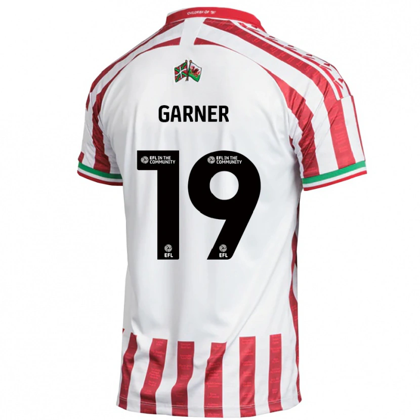 Danxen Criança Camisola Gerard Garner #19 Vermelho Branco Alternativa 2025/26 Camisa Brasil