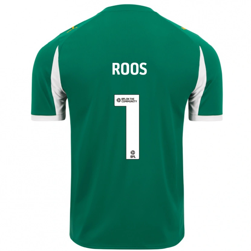 Danxen Criança Camisola Kelle Roos #1 Verde Branco Alternativa 2025/26 Camisa Brasil