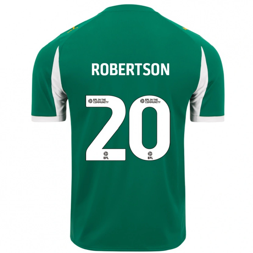 Danxen Criança Camisola Scott Robertson #20 Verde Branco Alternativa 2025/26 Camisa Brasil