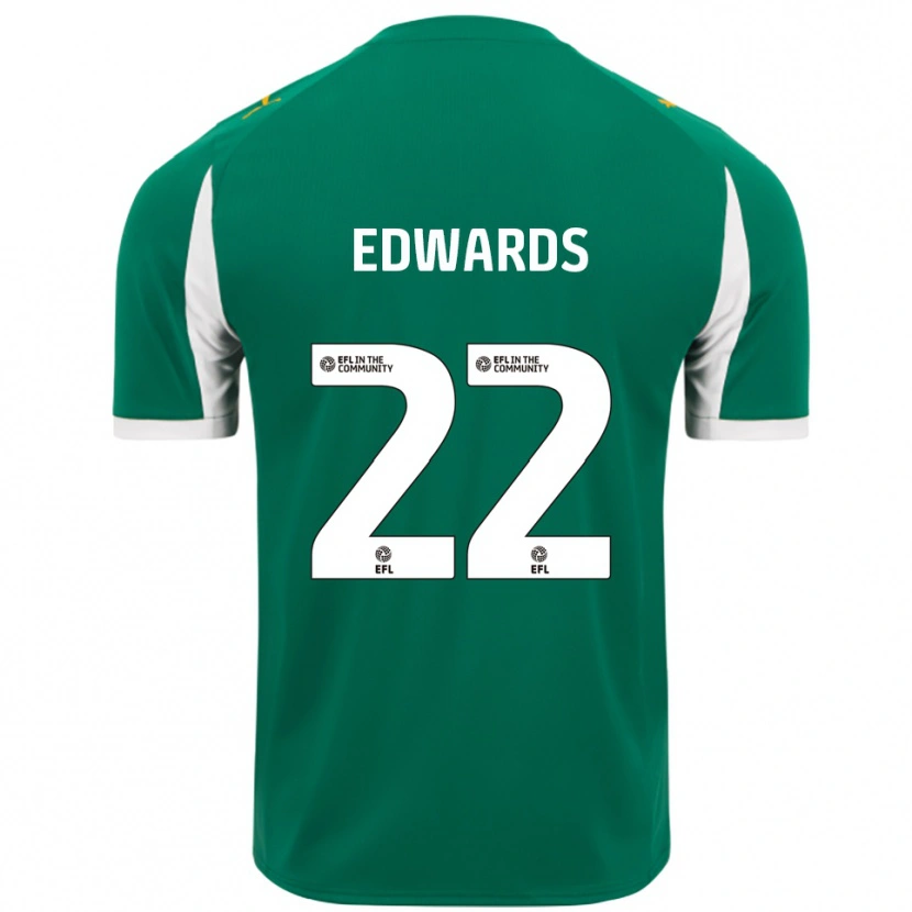 Danxen Criança Camisola Curtis Edwards #22 Verde Branco Alternativa 2025/26 Camisa Brasil