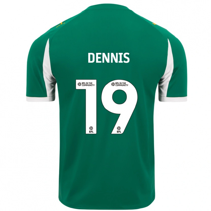 Danxen Criança Camisola Matthew Dennis #19 Verde Branco Alternativa 2025/26 Camisa Brasil