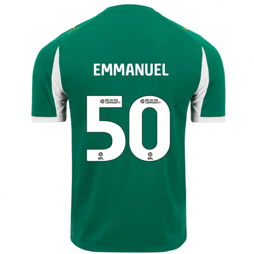 Danxen Criança Camisola Daniel Emmanuel #50 Verde Branco Alternativa 2025/26 Camisa Brasil