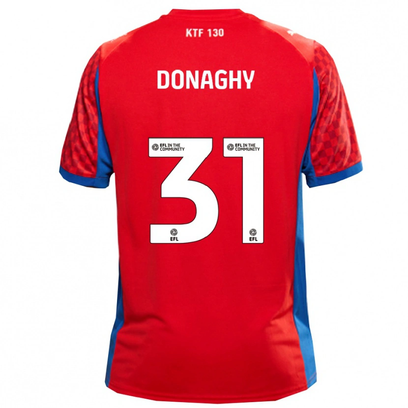 Danxen Criança Camisola Tom Donaghy #31 Vermelho Azul Alternativa 2025/26 Camisa Brasil