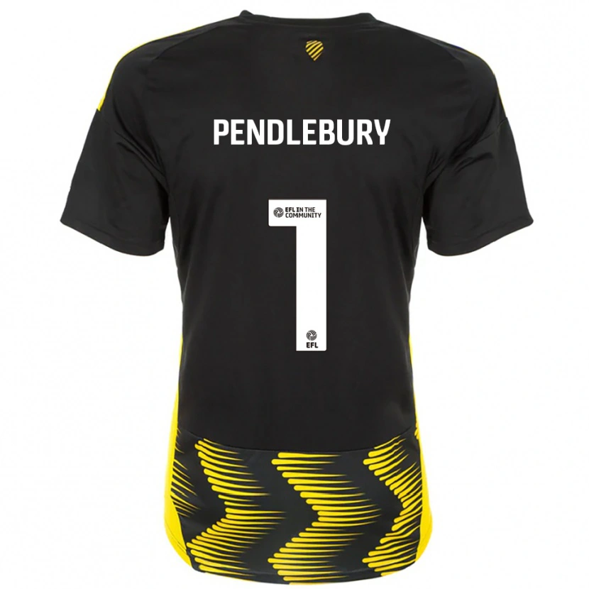 Danxen Criança Camisola Izzy Pendlebury #1 Preto Amarelo Alternativa 2025/26 Camisa Brasil