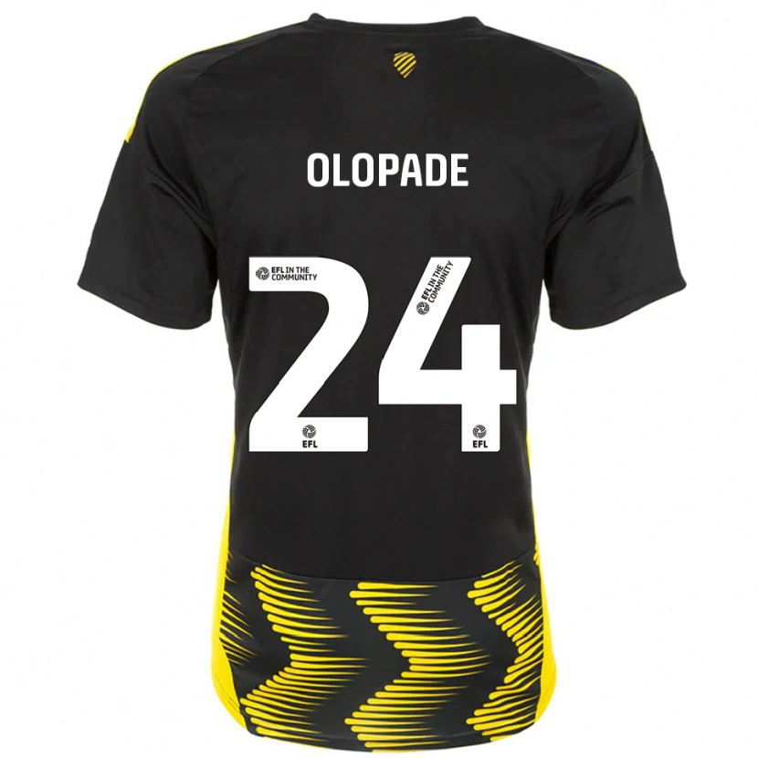 Danxen Criança Camisola Tosin Olopade #24 Preto Amarelo Alternativa 2025/26 Camisa Brasil