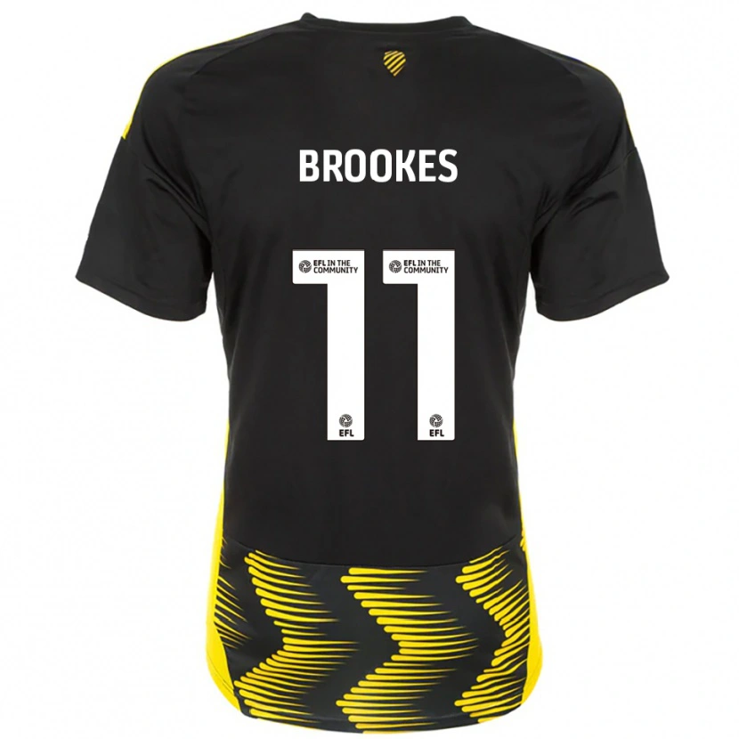 Danxen Criança Camisola Evie Brookes #11 Preto Amarelo Alternativa 2025/26 Camisa Brasil