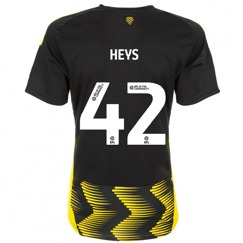 Danxen Criança Camisola Marshall Heys #42 Preto Amarelo Alternativa 2025/26 Camisa Brasil