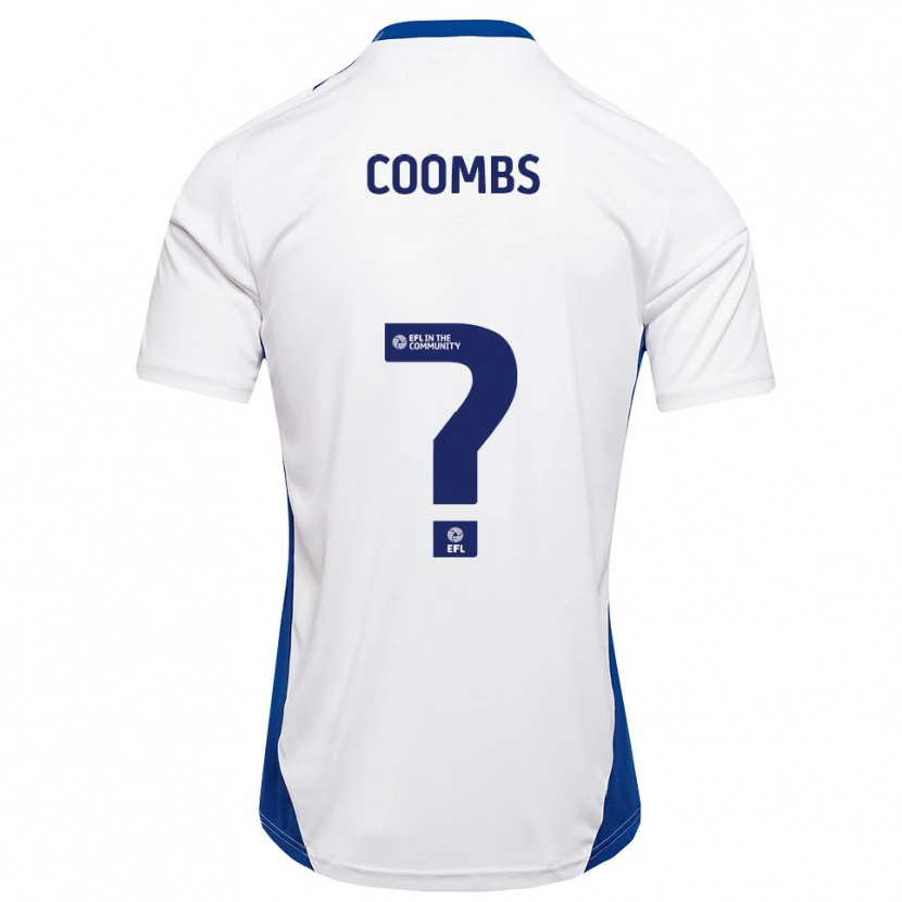 Danxen Criança Camisola Adam Coombs #0 Branco Azul Alternativa 2025/26 Camisa Brasil