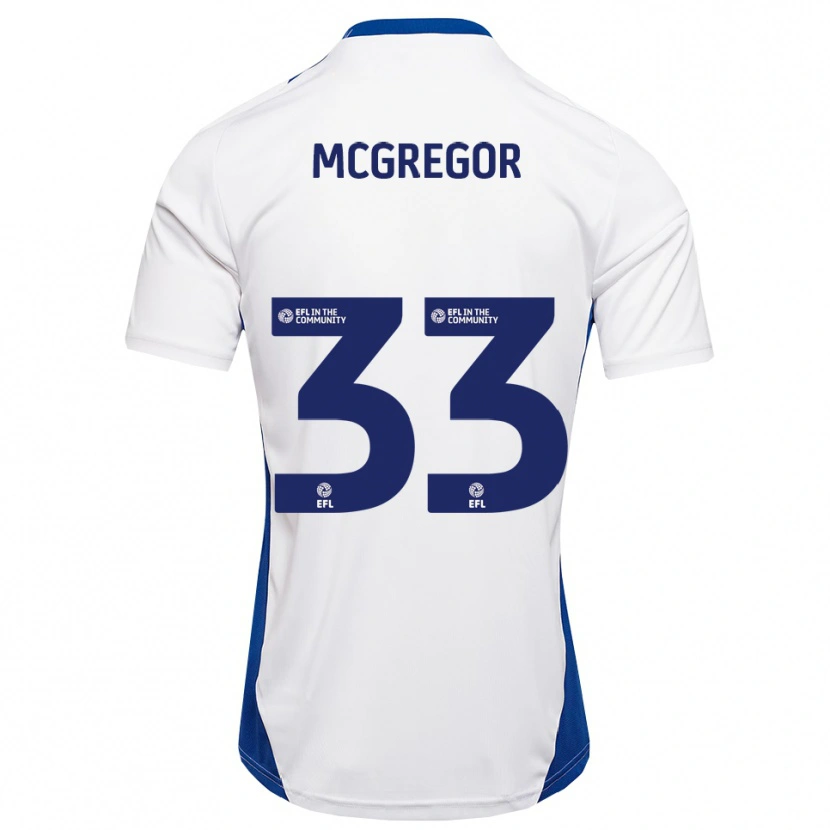Danxen Criança Camisola Joel Mcgregor #33 Branco Azul Alternativa 2025/26 Camisa Brasil