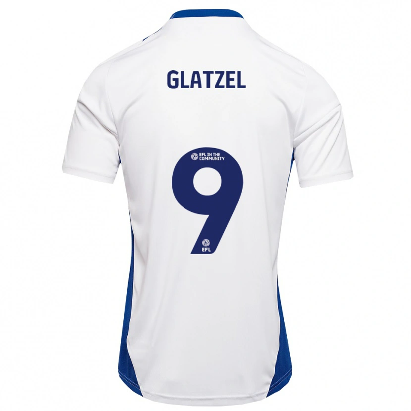 Danxen Criança Camisola Paul Glatzel #9 Branco Azul Alternativa 2025/26 Camisa Brasil