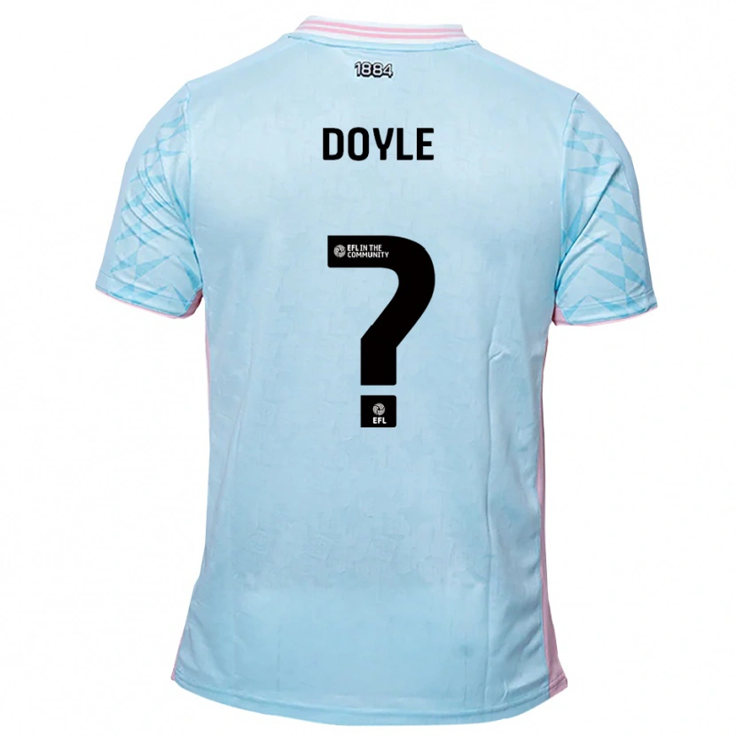 Danxen Criança Camisola Ellie Doyle #0 Azul Celeste Rosa Alternativa 2025/26 Camisa Brasil